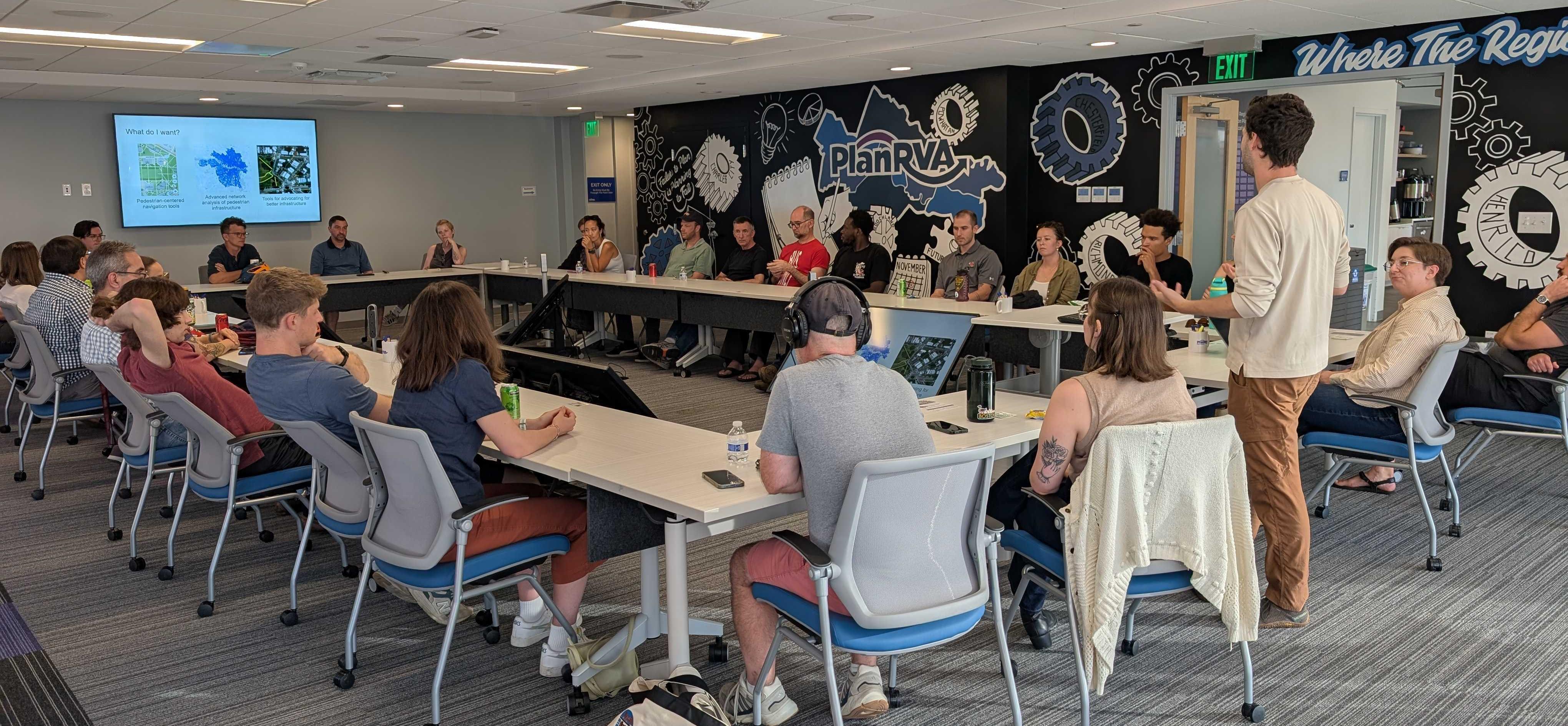 Jacob presents at a PlanRVA event